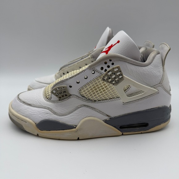 Jordan Other - Nike Air Jordan 4 Retro White Oreo Cement Mens Size 10 Shoes Sneakers